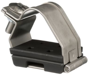 Cable clamp, max. bundle Ø 28 mm, stainless steel, metal, (L x W x H) 90 x 63 x 91 mm