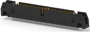 Pin header, 60 pole, 2 rows, pitch 2.54 mm, solder pin, pin header, tin-plated, 1-5102156-1