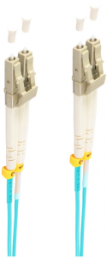 FO duplex patch cable, LC to LC, 5 m, OM3, multimode 50/125 µm