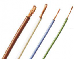 TPE-Stranded wire, high flexible, FlexiPlast-E, 0.15 mm², yellow, outer Ø 1.5 mm
