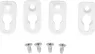 1556FOOTWH-4 Hammond Accessories for Enclosures