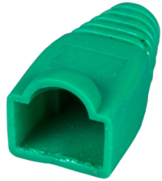 Bend protection grommet, cable Ø 6.6 mm, with detent lever protection, plastic, green