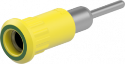4 mm socket, round plug connection, mounting Ø 8.2 mm, yellow/green, 64.3011-20