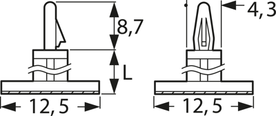 6012AA00AS fastpoint PCB Fasteners Image 2