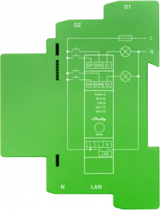 SHELLY PRO DIMMER 2PM Shelly Impulse Switches and Dimmer