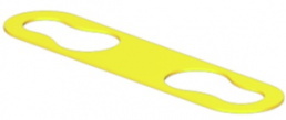 Polyethylene cable maker, inscribable, (W x H) 17 x 6.4 mm, max. bundle Ø 5 mm, yellow, 2006450000