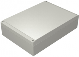 Aluminum enclosure, (L x W x H) 280 x 200 x 72 mm, gray (RAL 7038), IP66, 042028070