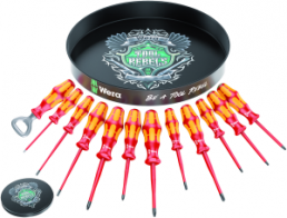 VDE screwdriver kit, different sizes, Phillips/Pozidriv/TORX, 05134342001