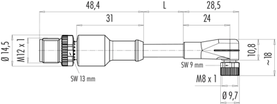 77 3608 3429 50003-0200 binder Sensor-Actuator Cables Image 2
