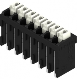 PCB terminal, 7 pole, pitch 3.5 mm, AWG 28-14, 12 A, spring-clamp connection, black, 1870690000