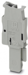 Plug, spring balancer connection, 0.08-4.0 mm², 1 pole, 24 A, 6 kV, gray, 3043019