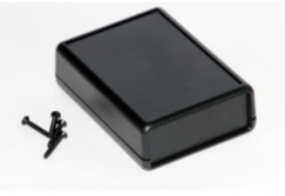 ABS handheld enclosure, (L x W x H) 91 x 66 x 28 mm, black (RAL 9005), IP54, 1593PBK