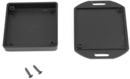 ABS miniature enclosure, (L x W x H) 60 x 60 x 15 mm, black (RAL 9004), IP54, 1551TTFLBK