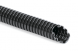 Corrugated hose, inside Ø 35.5 mm, outside Ø 42.5 mm, BR 70 mm, polyamide, black