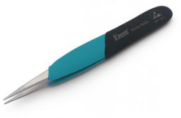 ESD precision tweezers, antimagnetic, stainless steel, 120 mm, EOOSA
