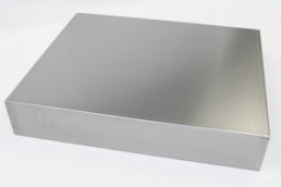 Aluminum enclosure, (L x W x H) 432 x 356 x 76 mm, natural, 1444-17143