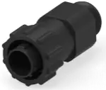 Plug housing, 4 pole, pin connection, straight, 788153-2