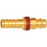 Insertion grommet, red, L 51 mm, 35 bar, brass, for couplings NW7.8, 107684