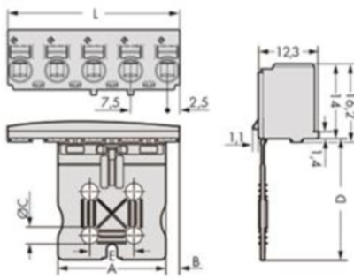 2092-3104 WAGO PCB Connection Systems Image 2