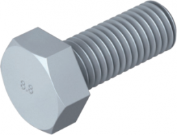 Hexagon head screw, external hexagon, M12, Ø 12 mm, 30 mm, steel, DIN 933