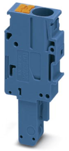 Plug, push-in connection, 0.5-10 mm², 1 pole, 41 A, 8 kV, blue, 3061554
