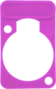 Label plate, purple