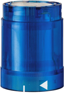 Led flashlight element, Ø 52 mm, blue, 24 VDC, IP54