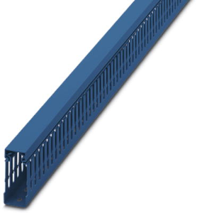 Wiring duct, (L x W x H) 2000 x 25 x 60 mm, Polycarbonate/ABS, blue, 3240584