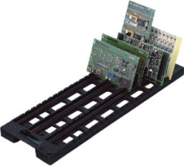 ESD PCB stand, black, (L x W x D) 437 x 160 x 30 mm, H-RA-20 CP