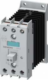 Solid state contactor, 3 pole, 22 A, 48-600 VAC, 2 Form A (N/O), coil 180-230 VAC, screw connection, 3RF2420-1AB55