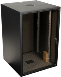 18 HE server cabinet, (H x W x D) 871 x 600 x 600 mm, IP20, steel, black, OFF-1866TS.V1RW-AK