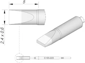 C105223 JBC Soldering tips, desoldering tips and hot air nozzles