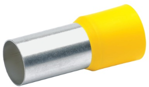 Insulated Wire end ferrule, 150 mm², 58 mm/32 mm long, DIN 46228/4, yellow, 48432