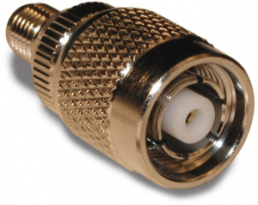 Coaxial adapter, 50 Ω, RP TNC plug to SMA socket, straight, 242105RP