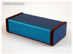 Aluminum enclosure, (L x W x H) 160 x 78 x 43 mm, blue, IP54, 1455K1601BU