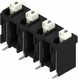 PCB terminal, 4 pole, pitch 7.5 mm, AWG 28-14, 12 A, spring-clamp connection, black, 1473860000