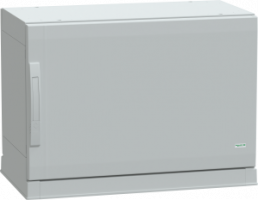 Control cabinet, (H x W x D) 500 x 750 x 420 mm, IP54, polyester, light gray, NSYPLAZ574G
