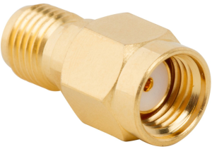 Coaxial adapter, 50 Ω, RP-SMA plug to RP-SMA socket, straight, 132171RP-RP