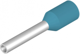 Insulated Wire end ferrule, 0.25 mm², 10 mm/6 mm long, light blue, 9025740000