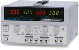 Laboratory power supply, 30 VDC, outputs: 3 (3 A/3 A/3 A), 195 W, 100-240 VAC, GPS-3303