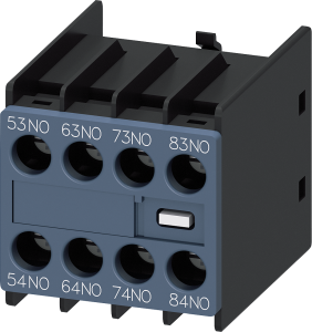 Auxiliary switch, 10 A, 4 Form A (N/O), screw connection, 3RH2911-1XA40-0MA0