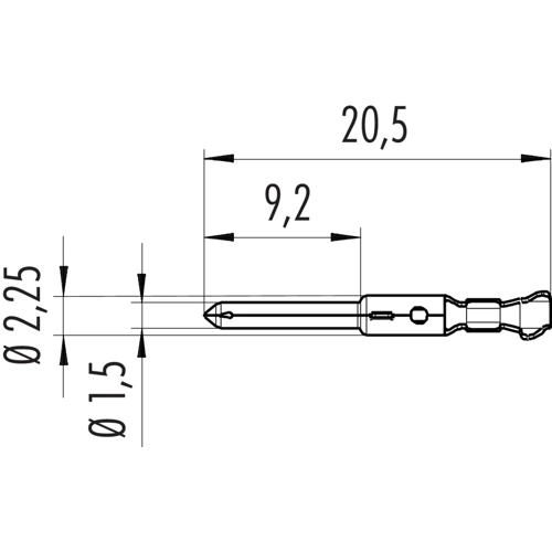 61 0795 098 00 binder Crimp Contacts Image 2