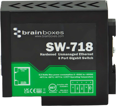 SW-718 BRAINBOXES Industrial ethernet switches Image 3