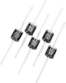 TVS diode, Unidirectional, 5 kW, 6.5 V, P600, 5KP6.5A