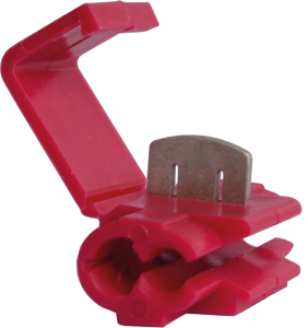 Branch terminal, uninsulated, 0.34-1.0 mm², AWG 22 to 18, red, 20 mm