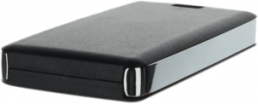 ABS remote control enclosure, (L x W x H) 71.5 x 39.3 x 11.5 mm, black (RAL 9004), 13120.44