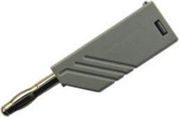 4 mm plug, screw connection, 0.5-1.5 mm², CAT O, gray, LAS N WS GR
