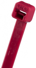 Cable tie, releasable, nylon, (L x W) 188 x 4.8 mm, bundle-Ø 1.5 to 47.8 mm, red, -60 to 85 °C