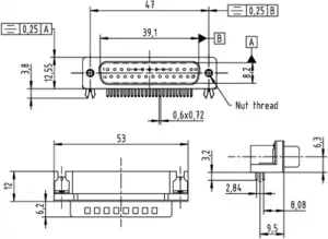 09683637812 Harting D-Sub Connectors