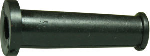Bend protection grommet, cable Ø 5.5 mm, L 35 mm, PVC, black
